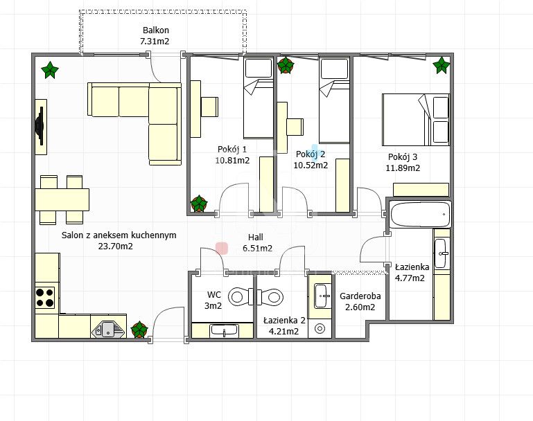 Mieszkanie 4-pokojowe Warszawa Ursus, ul. Stanisława Bodycha. Zdjęcie 7