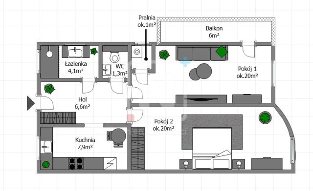 Mieszkanie 2-pokojowe Warszawa Praga-Północ, ul. Wileńska. Zdjęcie 11