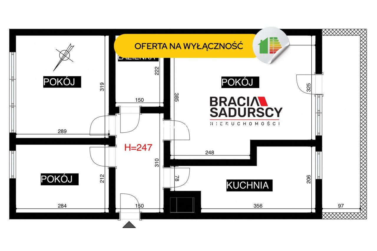 Mieszkanie 3-pokojowe Kraków Krowodrza, ul. Batalionu "Skała" AK. Zdjęcie 31