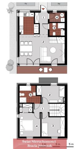 bliźniak, 4 pokoje Kryniczno. Zdjęcie 12