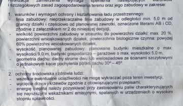 Działka budowlana Osusz