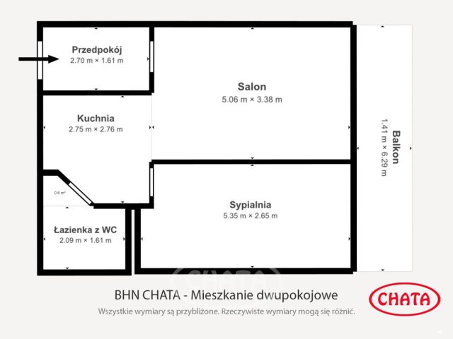 Mieszkanie 2-pokojowe Wrocław Zakrzów, ul. Oleska. Zdjęcie 17