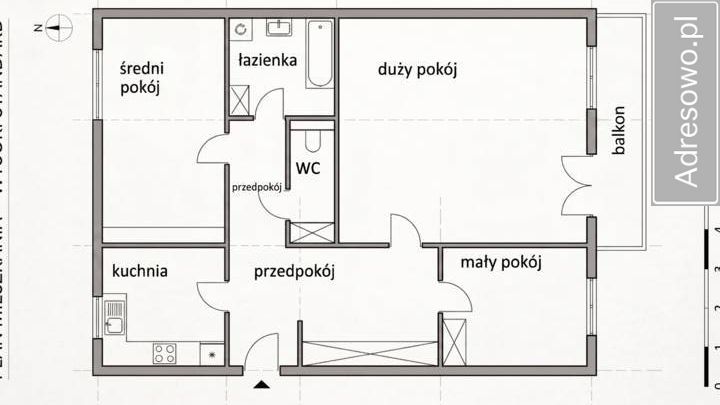 Mieszkanie 3-pokojowe Puławy, ul. Wacława Sieroszewskiego. Zdjęcie 12
