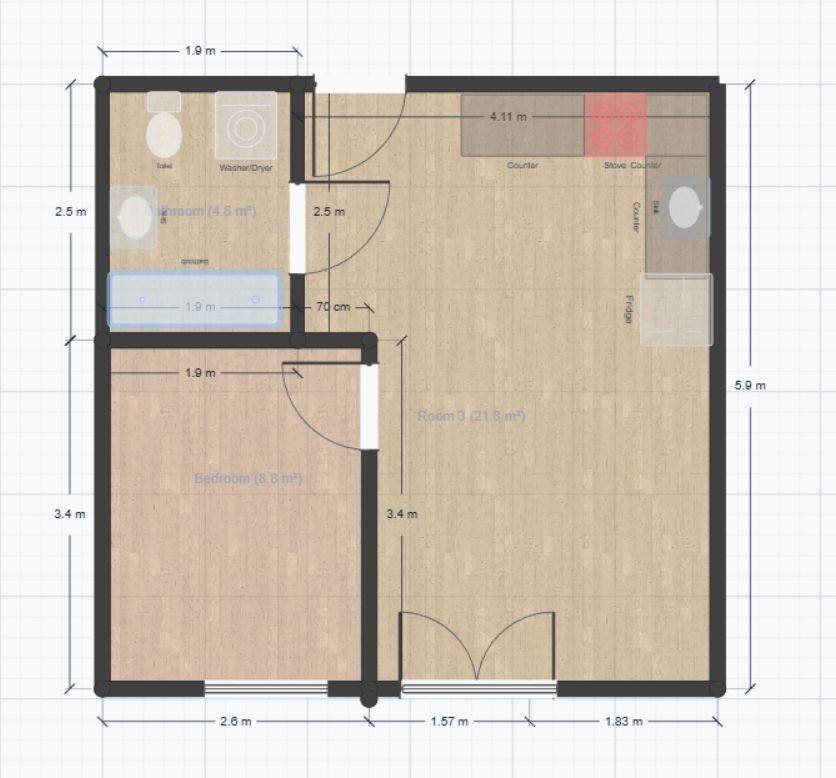 Mieszkanie 2-pokojowe Żukowo, ul. Jabłoniowa. Zdjęcie 18