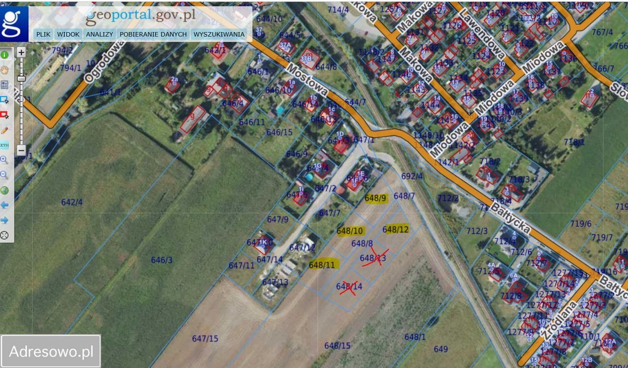 Działka Nowa Wieś Lęborska, ul. Mostowa