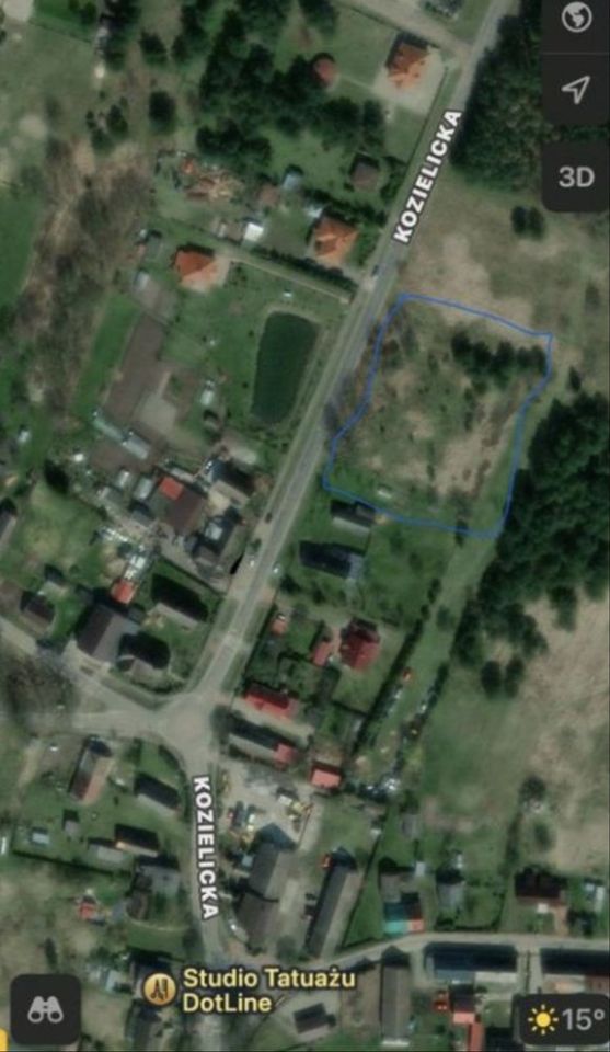 Działka budowlana Wysoka Kamieńska, ul. Kozielicka. Zdjęcie 3