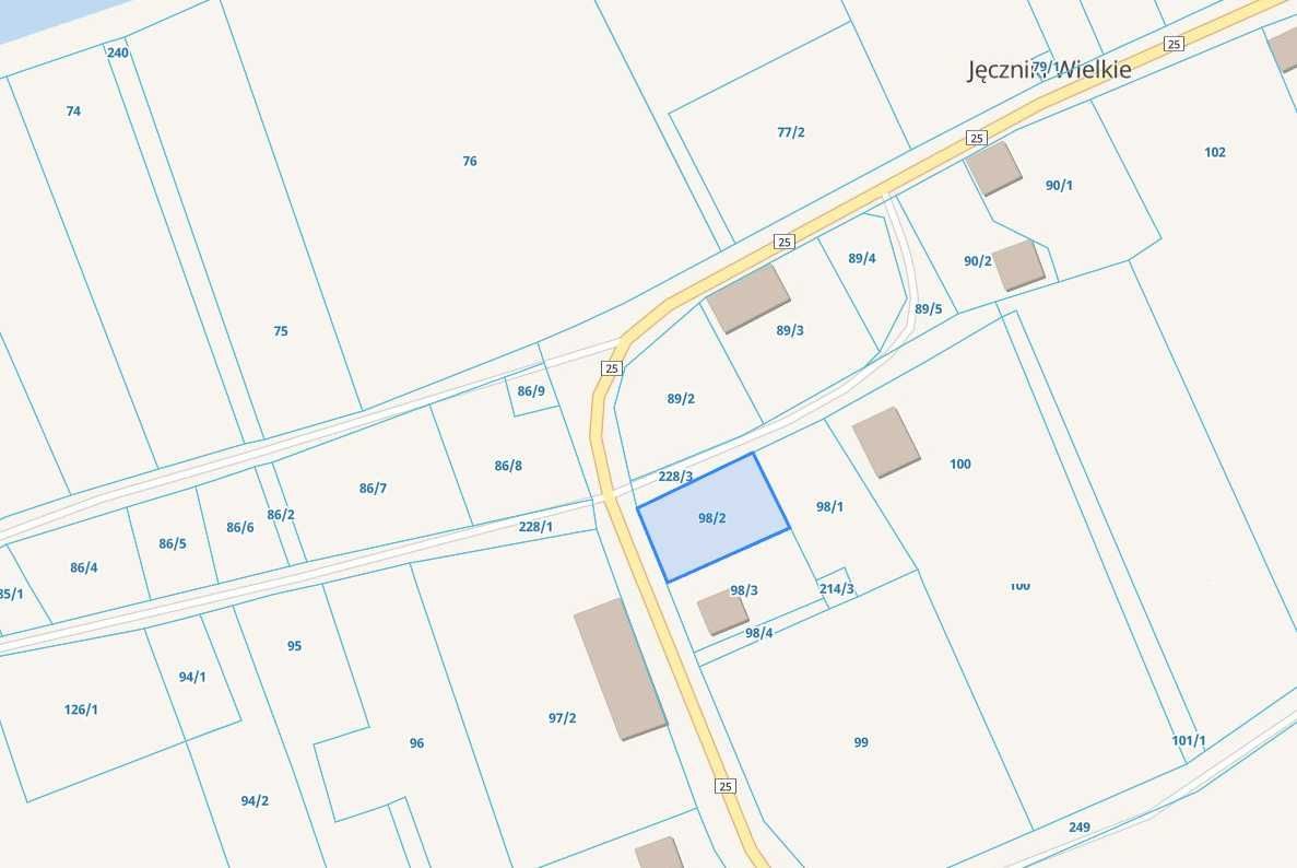 Działka rolno-budowlana Jęczniki Wielkie. Zdjęcie 2