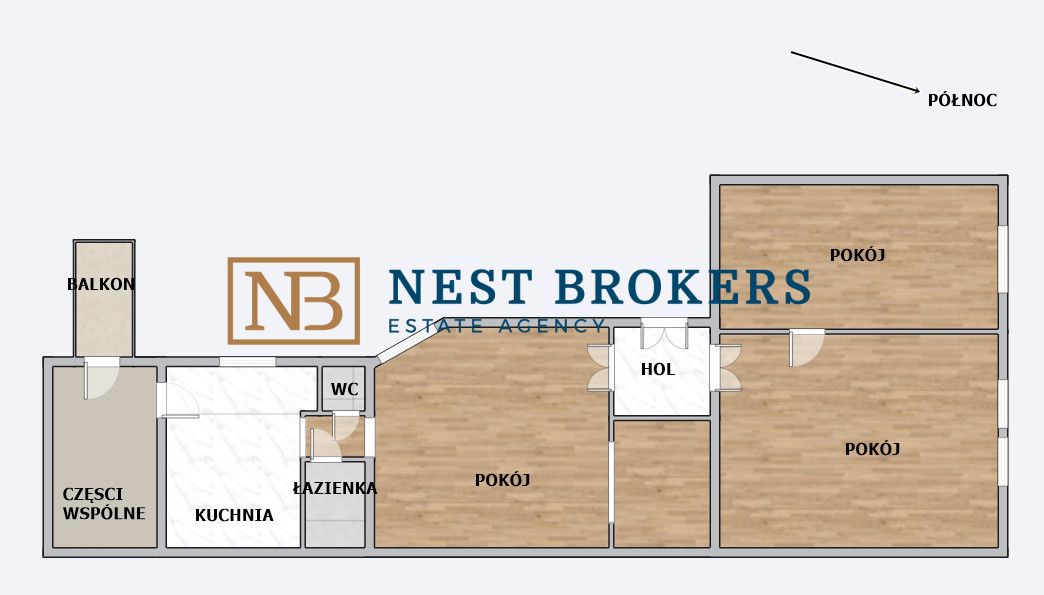 Mieszkanie 3-pokojowe Kraków Stare Miasto, ul. Kurkowa. Zdjęcie 11