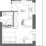 Mieszkanie 1-pokojowe Warszawa Wawer, ul. Dzielnicowa. Zdjęcie 4