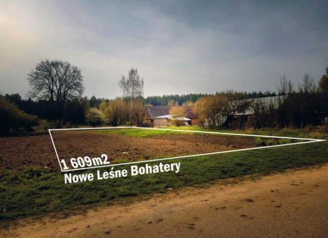 Działka Nowe Leśne Bohatery. Zdjęcie 1