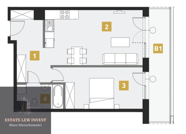 Mieszkanie 2-pokojowe Kraków, ul. Karola Bunscha. Zdjęcie 14