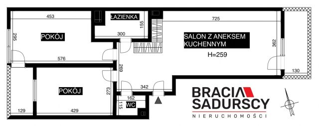 Mieszkanie 3-pokojowe Kraków Dębniki, ul. dr. Jana Piltza. Zdjęcie 39