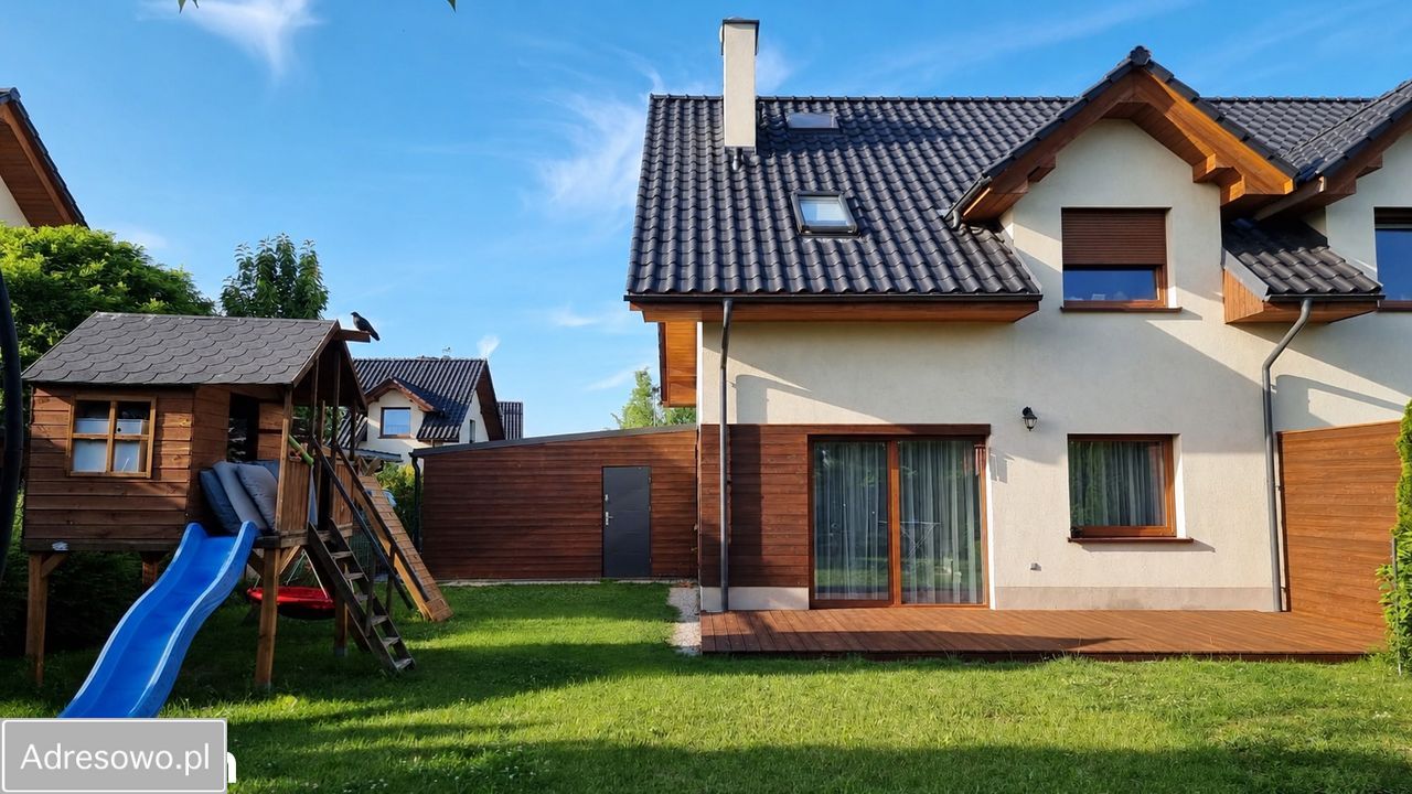 bliźniak, 5 pokoi Kąty Wrocławskie, ul. Szafranowa. Zdjęcie 1