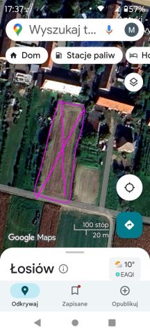 Działka rolno-budowlana Łosiów. Zdjęcie 1