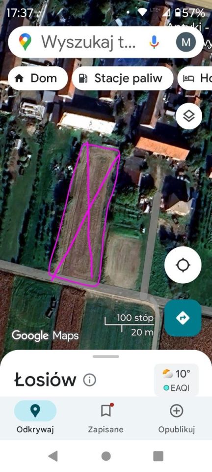 Działka rolno-budowlana Łosiów