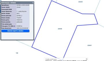 Działka budowlana Trzęsów