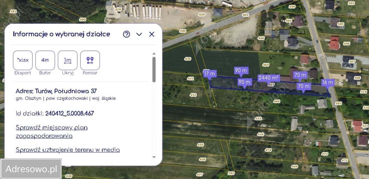 Działka budowlana Turów, ul. Południowa. Zdjęcie 3