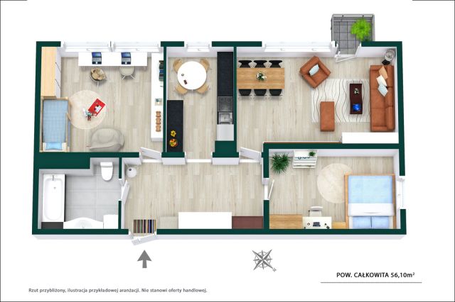 Mieszkanie 3-pokojowe Warszawa Ochota, ul. Racławicka. Zdjęcie 14