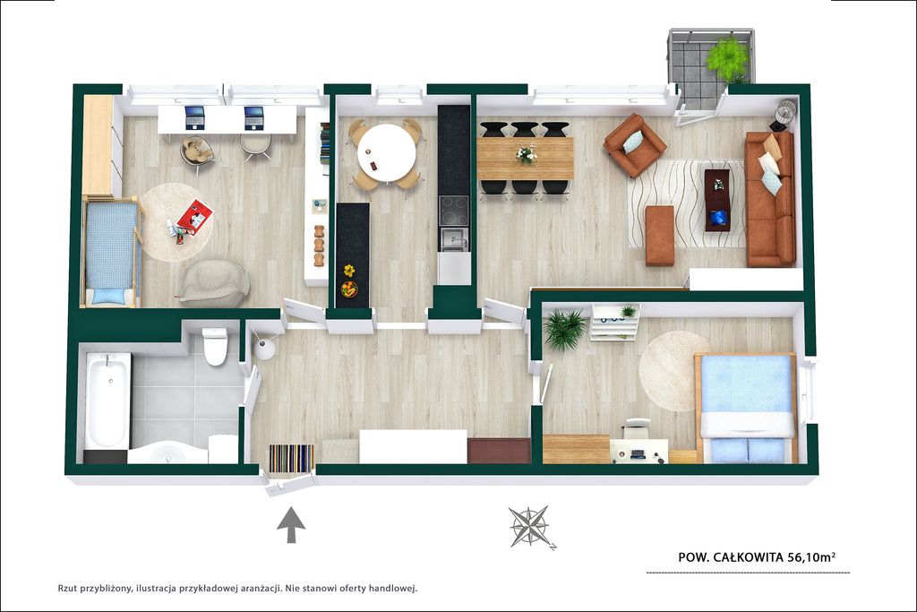 Mieszkanie 3-pokojowe Warszawa Ochota, ul. Racławicka. Zdjęcie 14