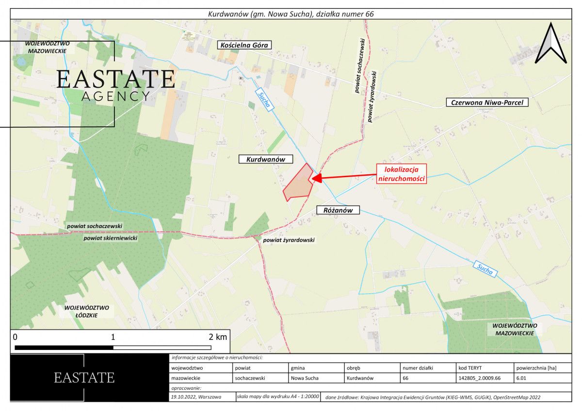 Działka rolna Kurdwanów. Zdjęcie 4