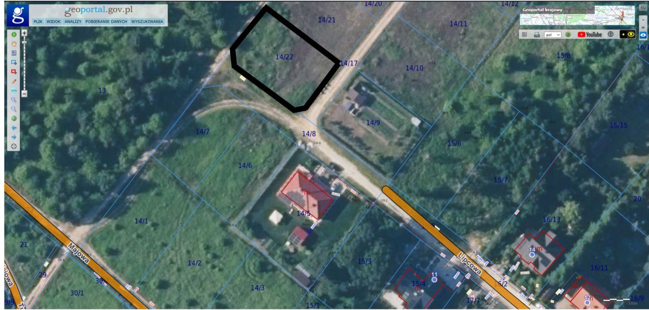 Działka budowlana Jelcz-Laskowice, ul. Lipcowa. Zdjęcie 3