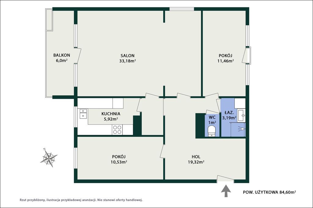 Mieszkanie 4-pokojowe Warszawa Praga-Południe, ul. Janusza Meissnera. Zdjęcie 13