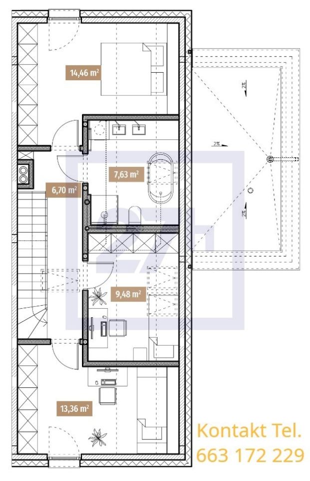 bliźniak, 4 pokoje Brzezina, ul. Słoneczna. Zdjęcie 49