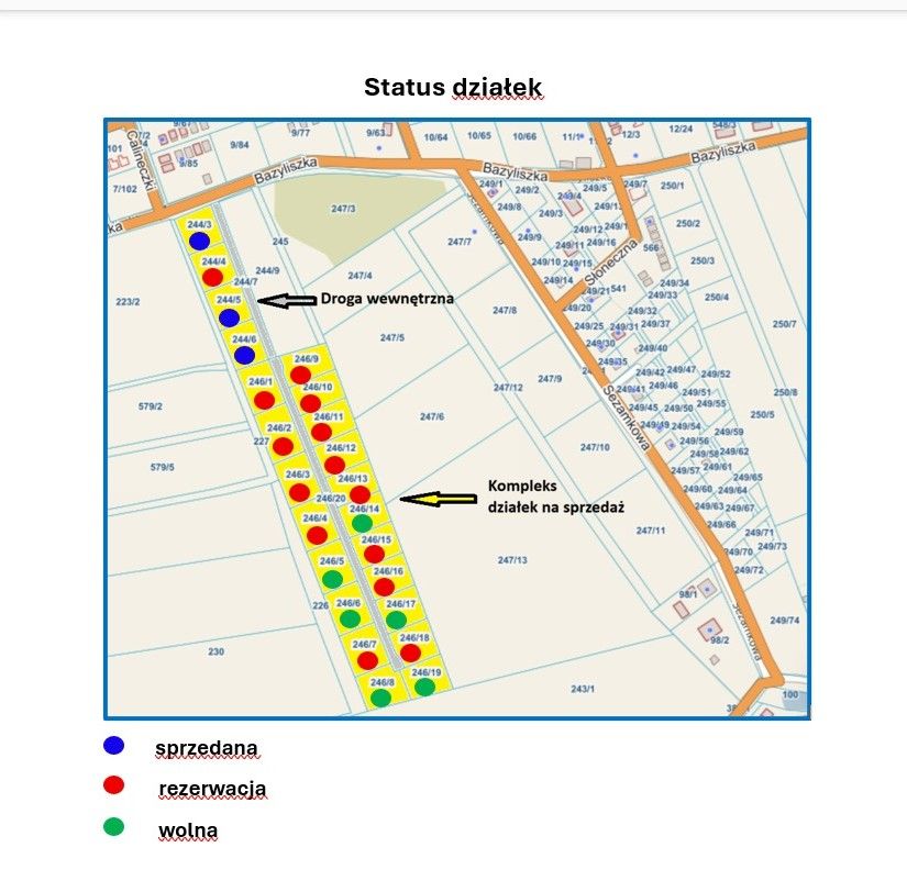 Działka budowlana Rusinowo, ul. Bazyliszka. Zdjęcie 2