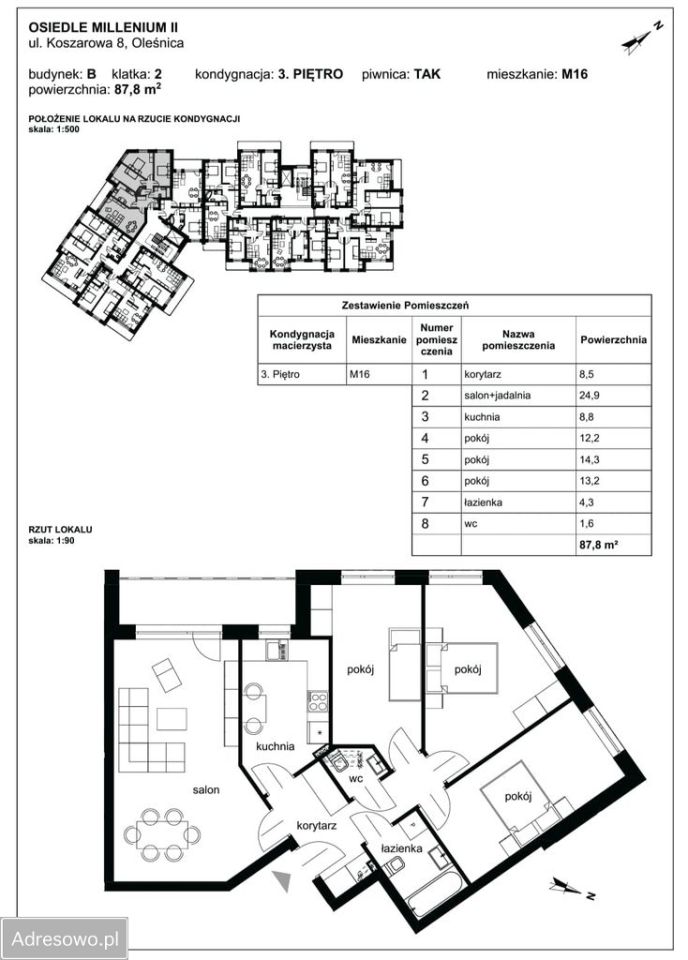 Mieszkanie 4-pokojowe Oleśnica, ul. Koszarowa. Zdjęcie 12