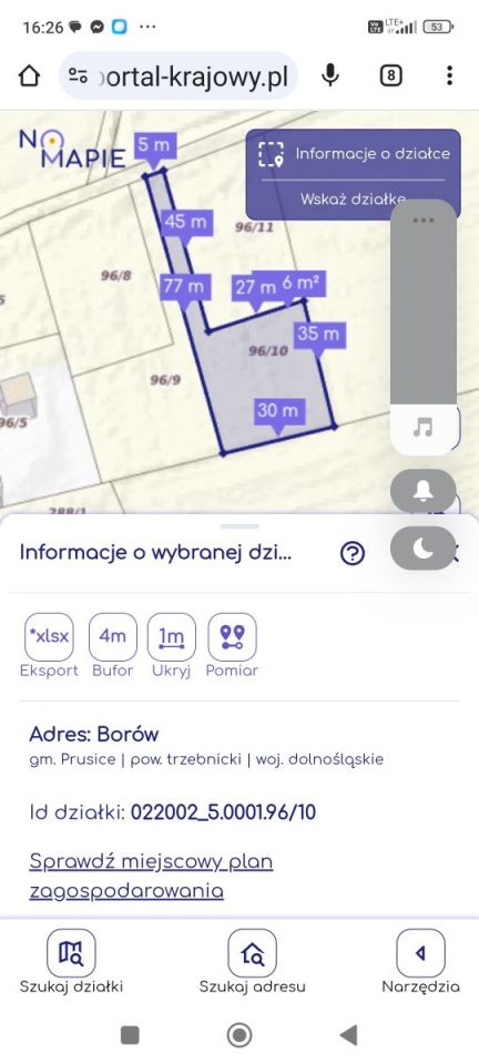 Działka budowlana Borów. Zdjęcie 4