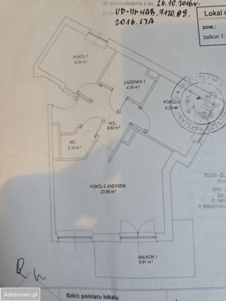 Mieszkanie 3-pokojowe Warszawa Bielany, ul. Tomasza Nocznickiego. Zdjęcie 11