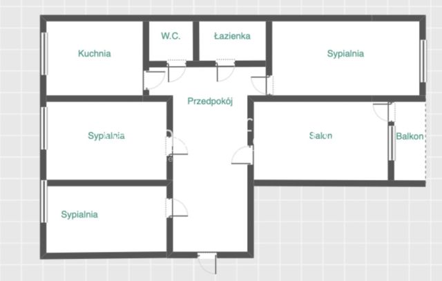 Mieszkanie 4-pokojowe Łódź Żubardź, ul. Wielkopolska. Zdjęcie 13