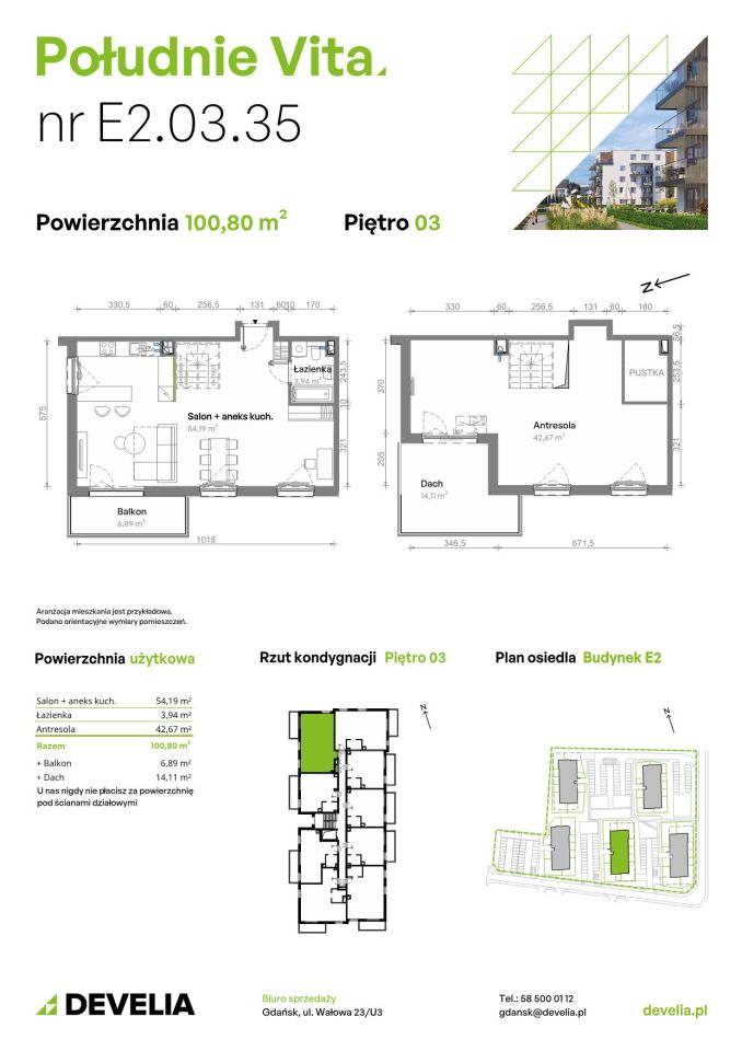 Mieszkanie 4-pokojowe Gdańsk Orunia Górna, ul. Kazimierza Wielkiego. Zdjęcie 7