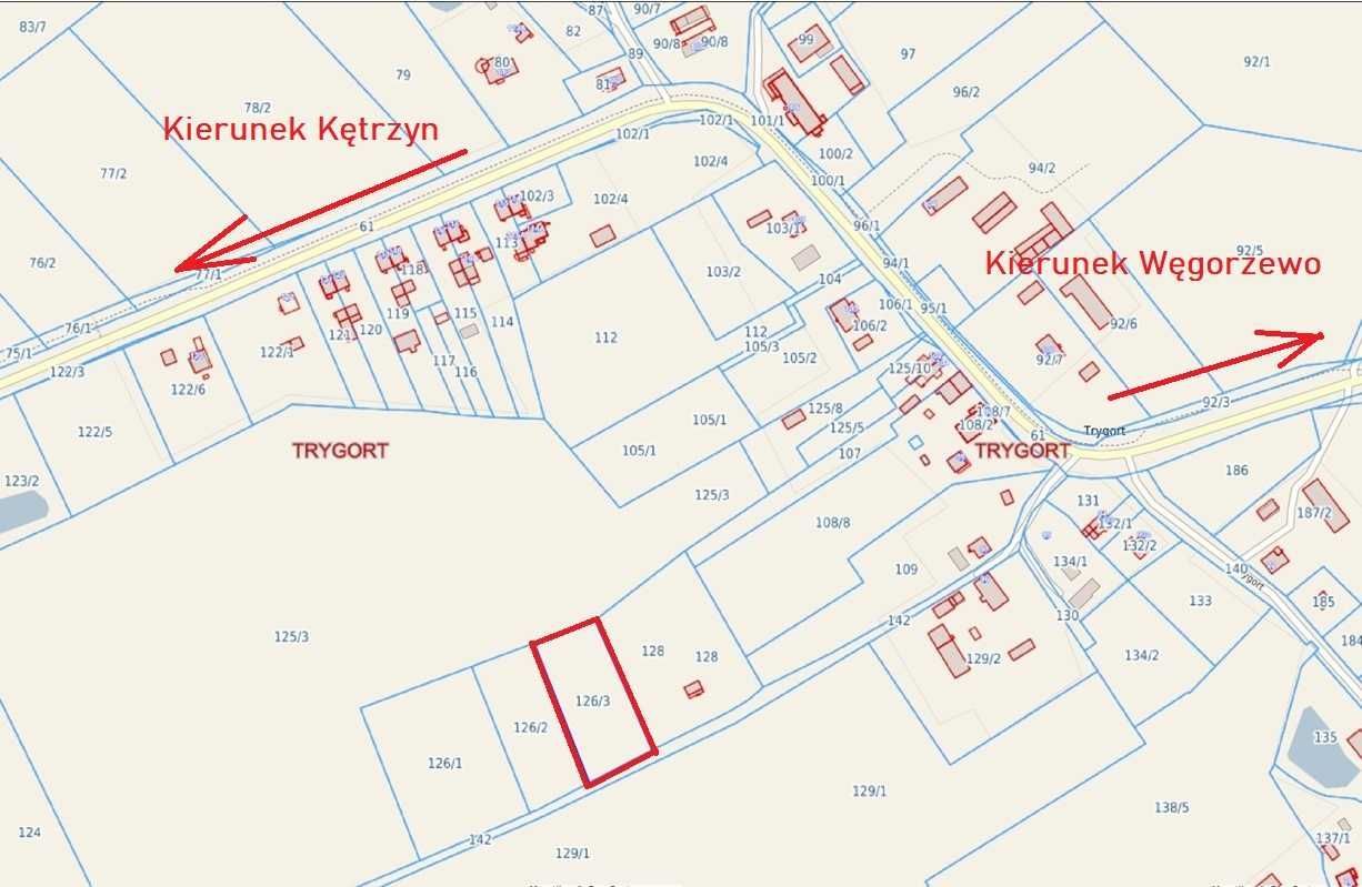 Działka rolno-budowlana Trygort. Zdjęcie 2