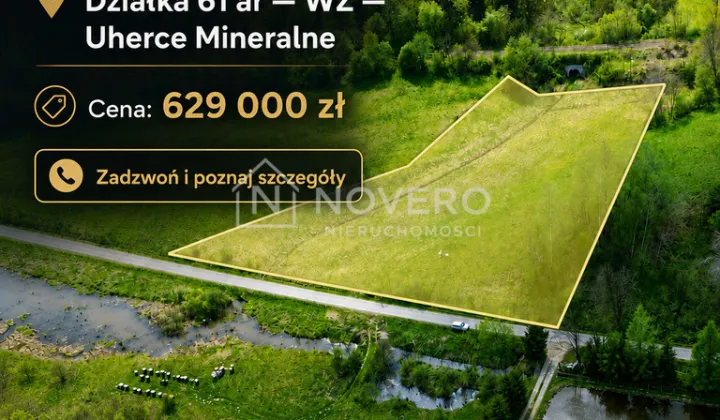 Działka budowlana Uherce Mineralne