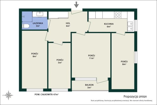 Mieszkanie 3-pokojowe Warszawa Bródno, ul. Rembielińska. Zdjęcie 13