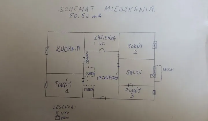 Mieszkanie 4-pokojowe Biała Podlaska, ul. Kolejowa
