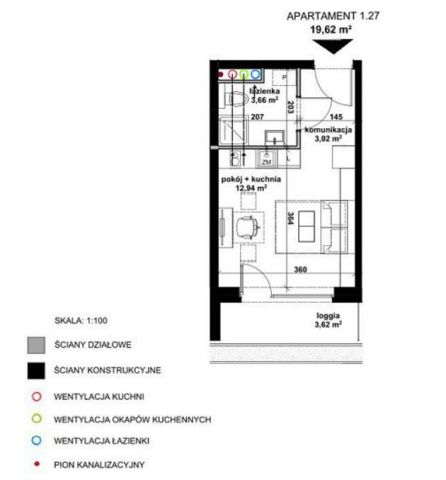 Mieszkanie 1-pokojowe Wrocław Krzyki, ul. Zwycięska. Zdjęcie 10