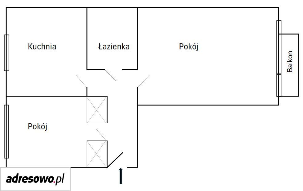 Mieszkanie 2-pokojowe Pionki, ul. Juliusza Słowackiego. Zdjęcie 1