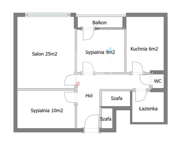 Mieszkanie 3-pokojowe Warszawa Śródmieście, ul. Lekarska. Zdjęcie 11