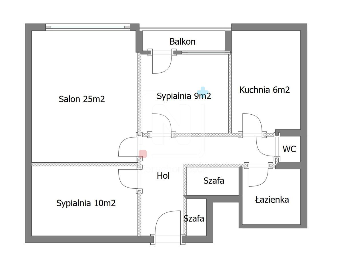Mieszkanie 3-pokojowe Warszawa Śródmieście, ul. Lekarska. Zdjęcie 11