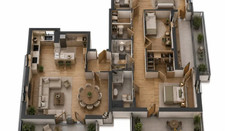 Mieszkanie 4-pokojowe Lublin Rury, ul. Filaretów