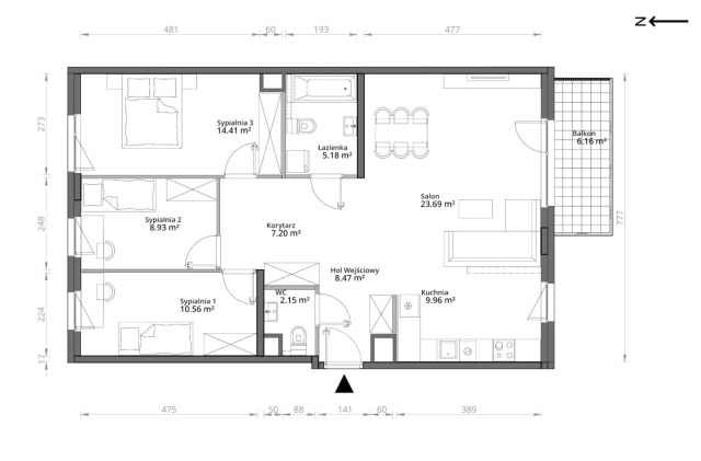 Mieszkanie 4-pokojowe Warszawa Praga-Południe, ul. Podskarbińska. Zdjęcie 7