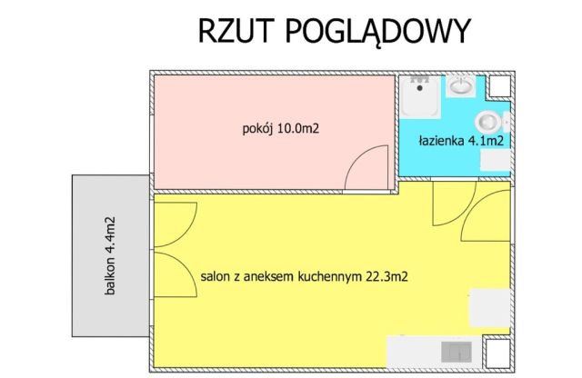 Mieszkanie 2-pokojowe Wrocław Jagodno, ul. Stanisława Drabika. Zdjęcie 3