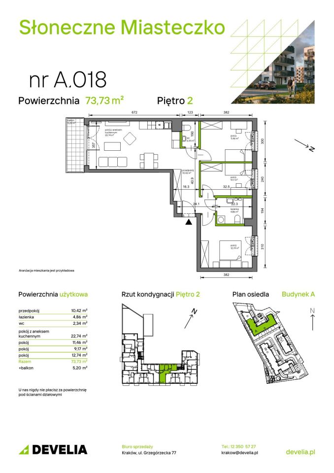Mieszkanie 4-pokojowe Kraków Bieżanów, ul. Henryka i Karola Czeczów. Zdjęcie 7