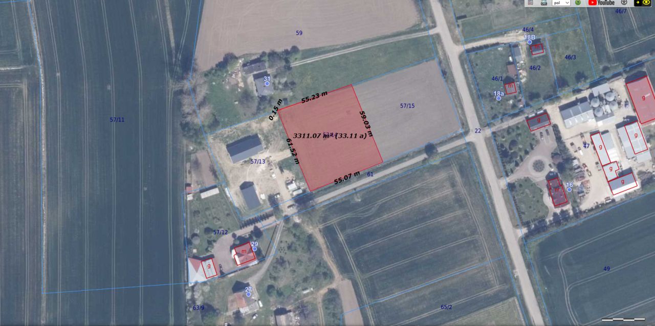 Działka rolno-budowlana Stanisławowo