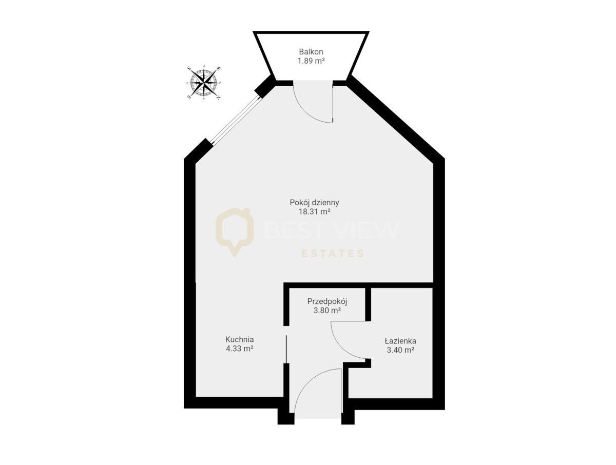 Mieszkanie 1-pokojowe Warszawa Ursynów, al. Komisji Edukacji Narodowej. Zdjęcie 20