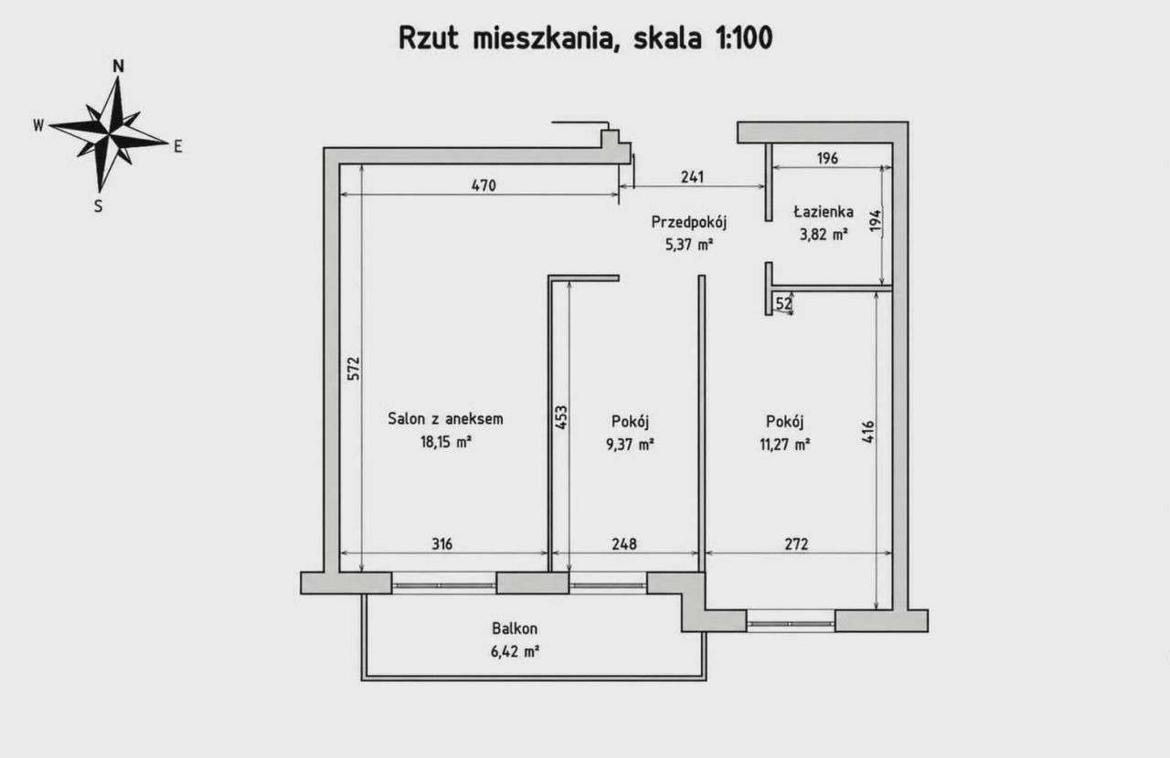 Mieszkanie 3-pokojowe Olsztyn Podgrodzie, ul. Marcina Kasprzaka. Zdjęcie 21
