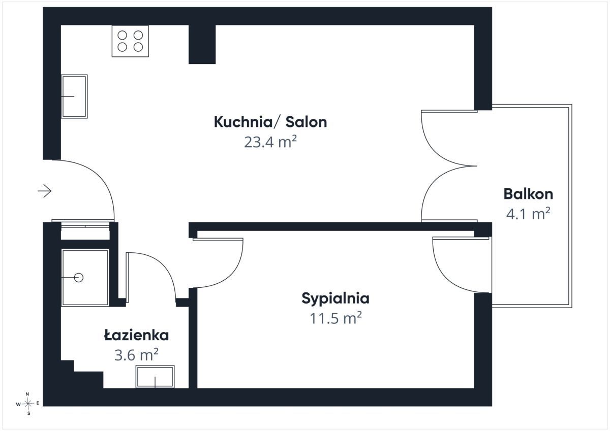 Mieszkanie 2-pokojowe Kołobrzeg Podczele, ul. Lwowska. Zdjęcie 9