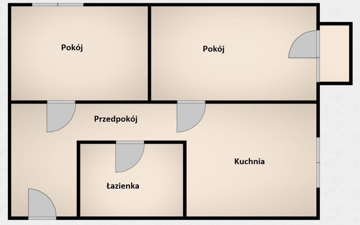Mieszkanie 2-pokojowe Gdańsk Oliwa, ul. Bolesława Krzywoustego. Zdjęcie 14
